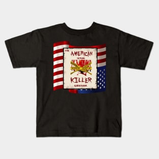 The American Serial Killer Guidebook Logo - Transparent Background Kids T-Shirt